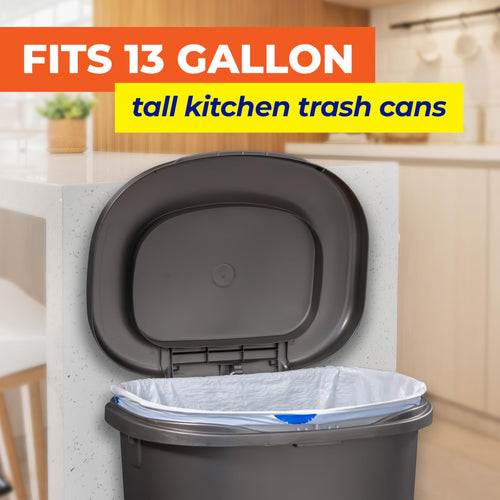 13 Gallon White Unscented Trash Bags 45ct D1242