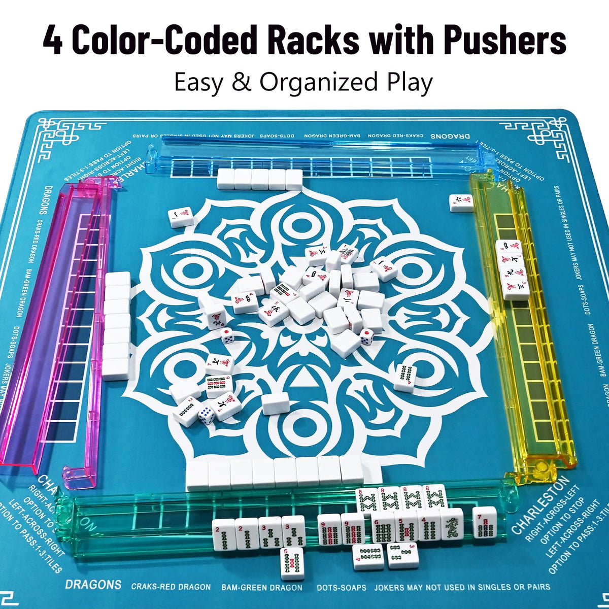 American Mahjong Tile Set 166 White Tiles J1194