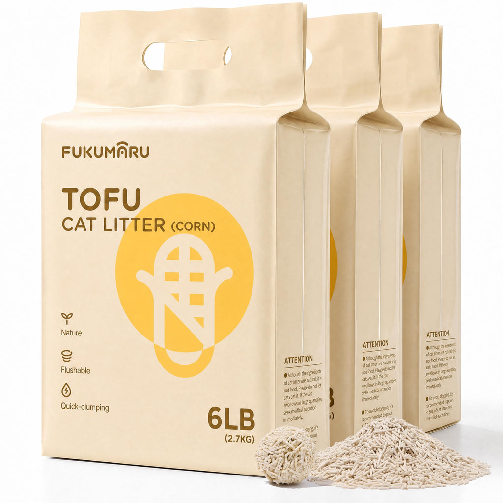 Tofu Cat Litter, Corn Blend, Clumping, Odor Control, Low Dust 18lb Q600775