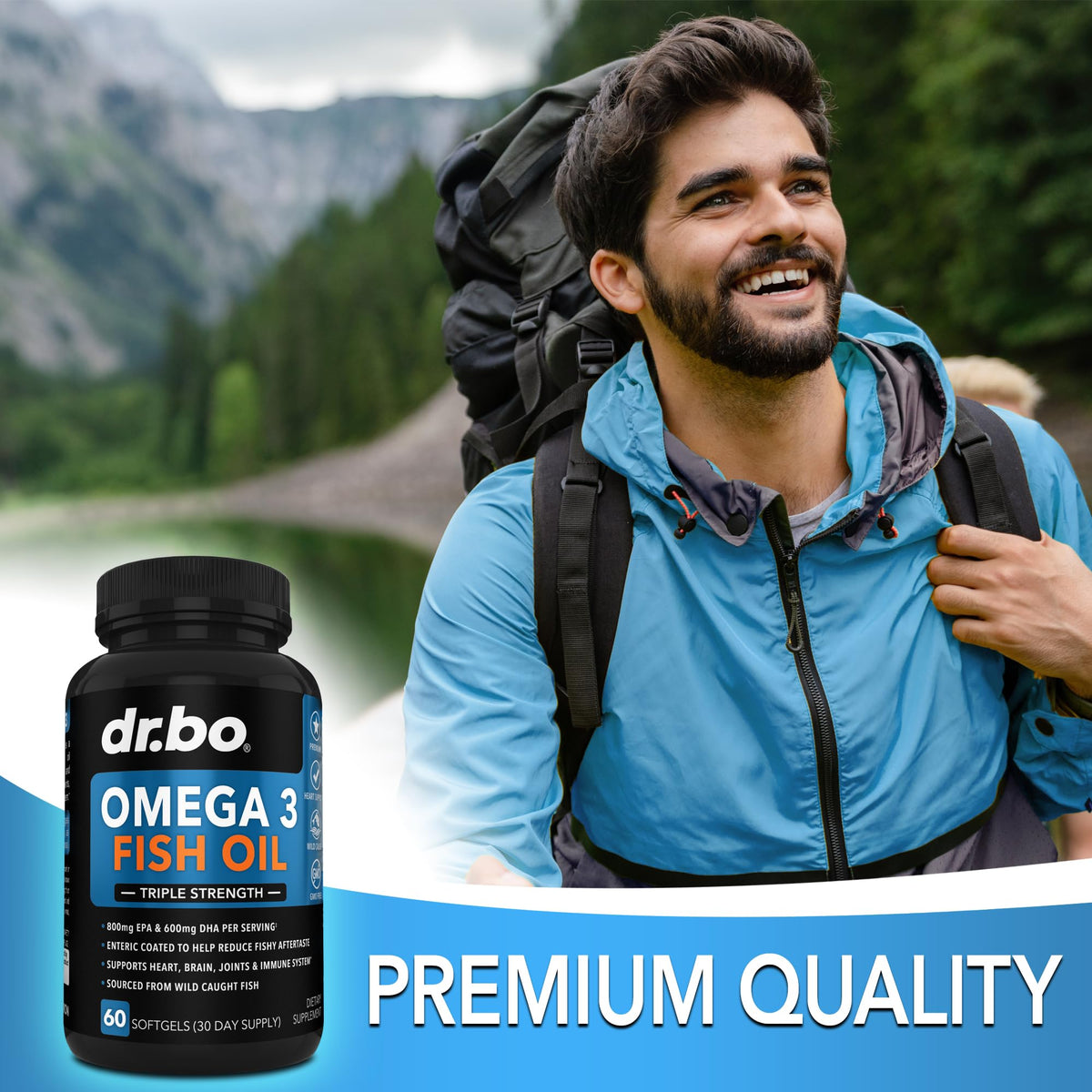 Omega 3 Fish Oil 2000mg EPA DHA 60 Softgels Z457775