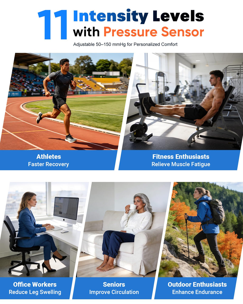 Air Compression Leg Massager with Heat H829445