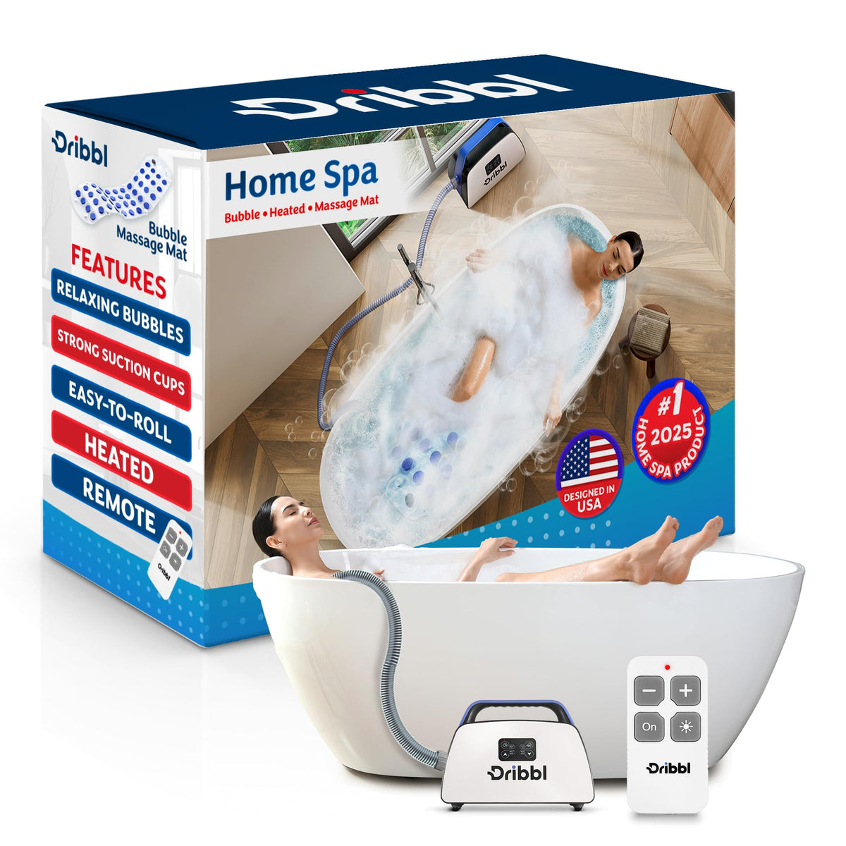 Electric Bubble Massage Bathtub Mat I642947