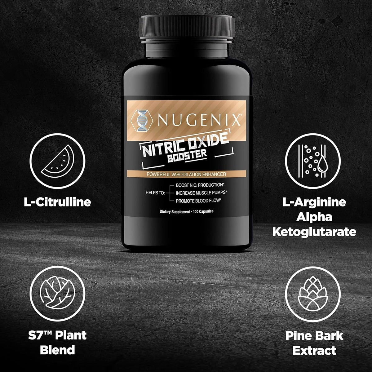 Nitric Oxide Booster Supplement 100ct A770767