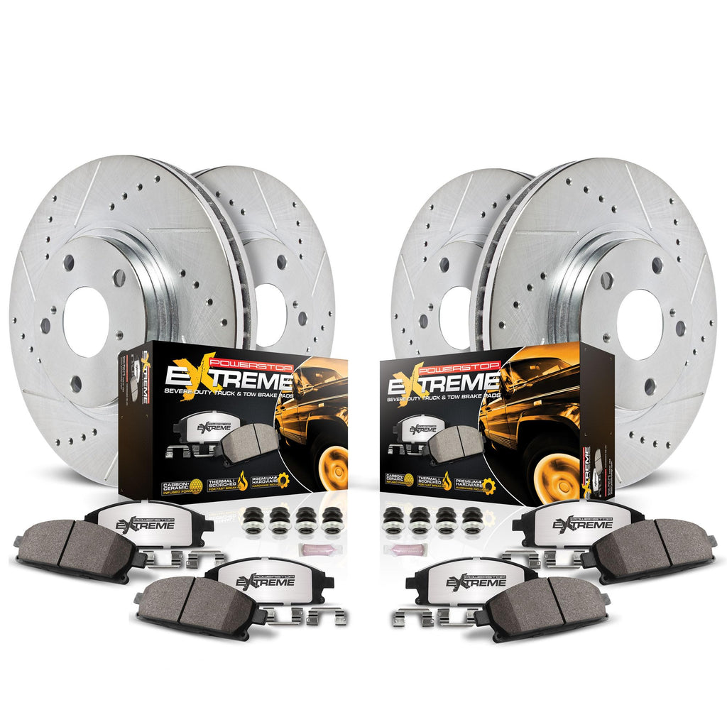 Front & Rear Brake Pad & Rotor Kit O467