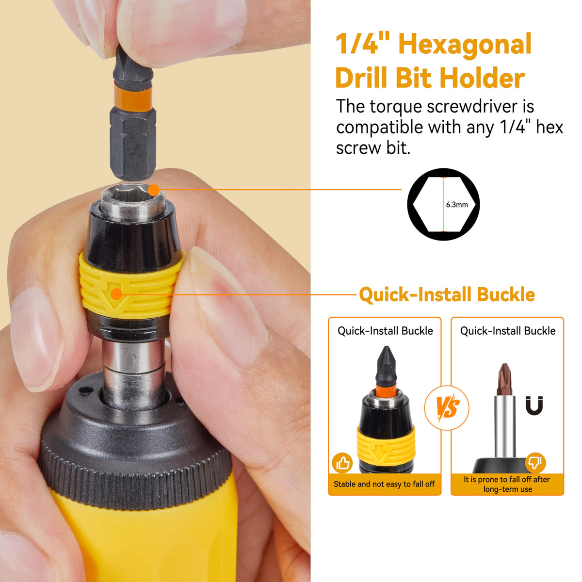 Torque Screwdriver Bit Set, 39-Piece 10-70 in-lb B55399