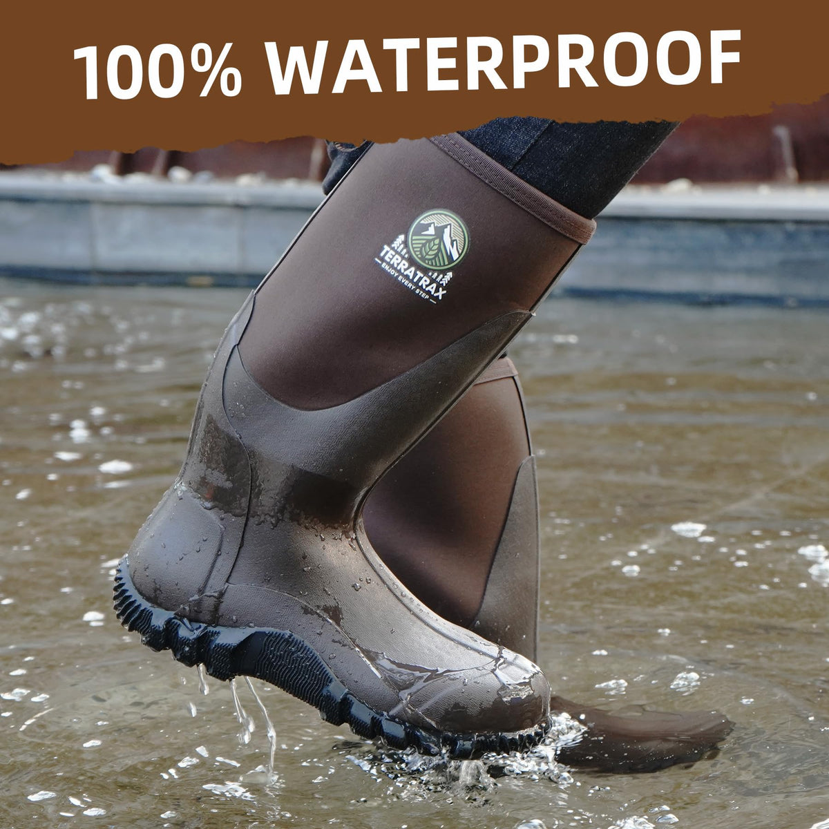 Men's Waterproof 6mm Neoprene Rubber Boots R4039