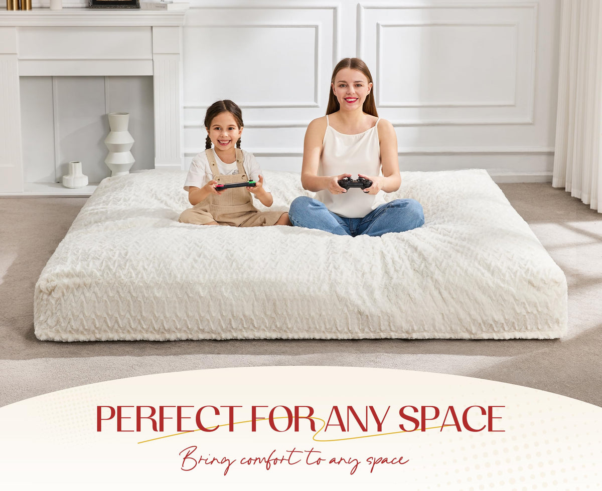 Bean Bag Chair Convertible 3 in 1 Washable Giant G956