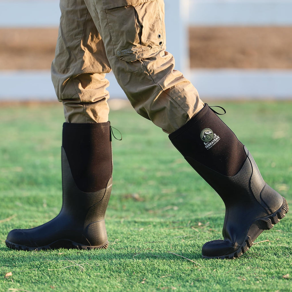 Men's Waterproof 6mm Neoprene Rubber Boots R4039