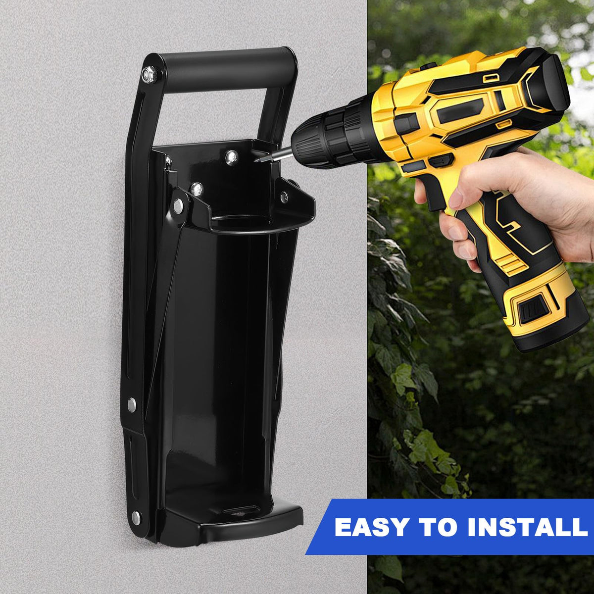 Heavy Duty Wall Mounted Can Crusher with Bottle Opener U2611