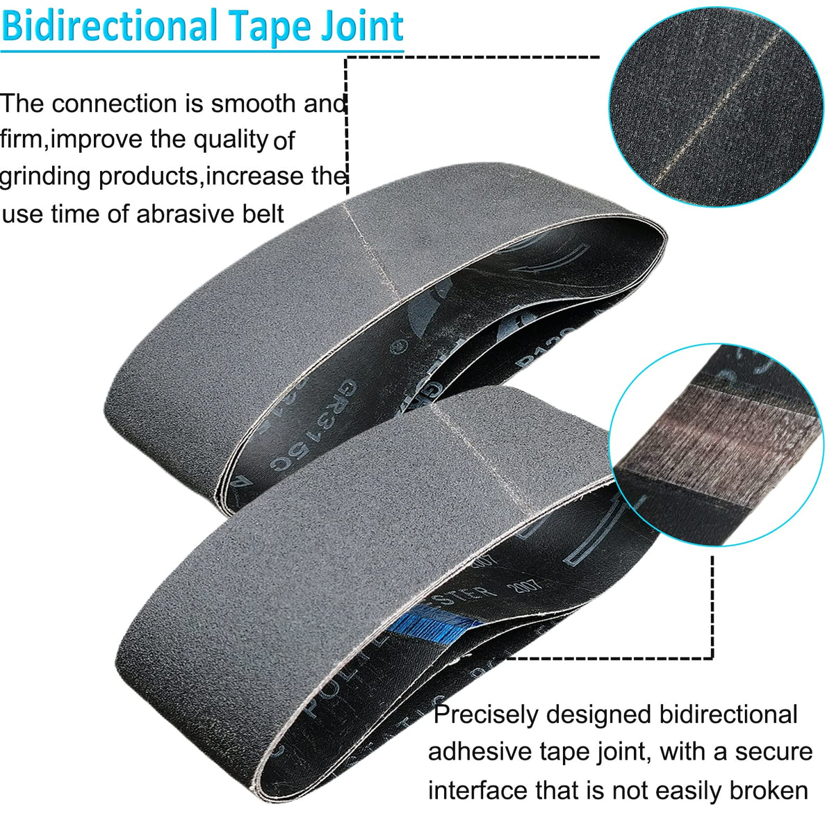 4 x 36 Inch Silicon Carbide Sanding Belts 6 Pack G345675
