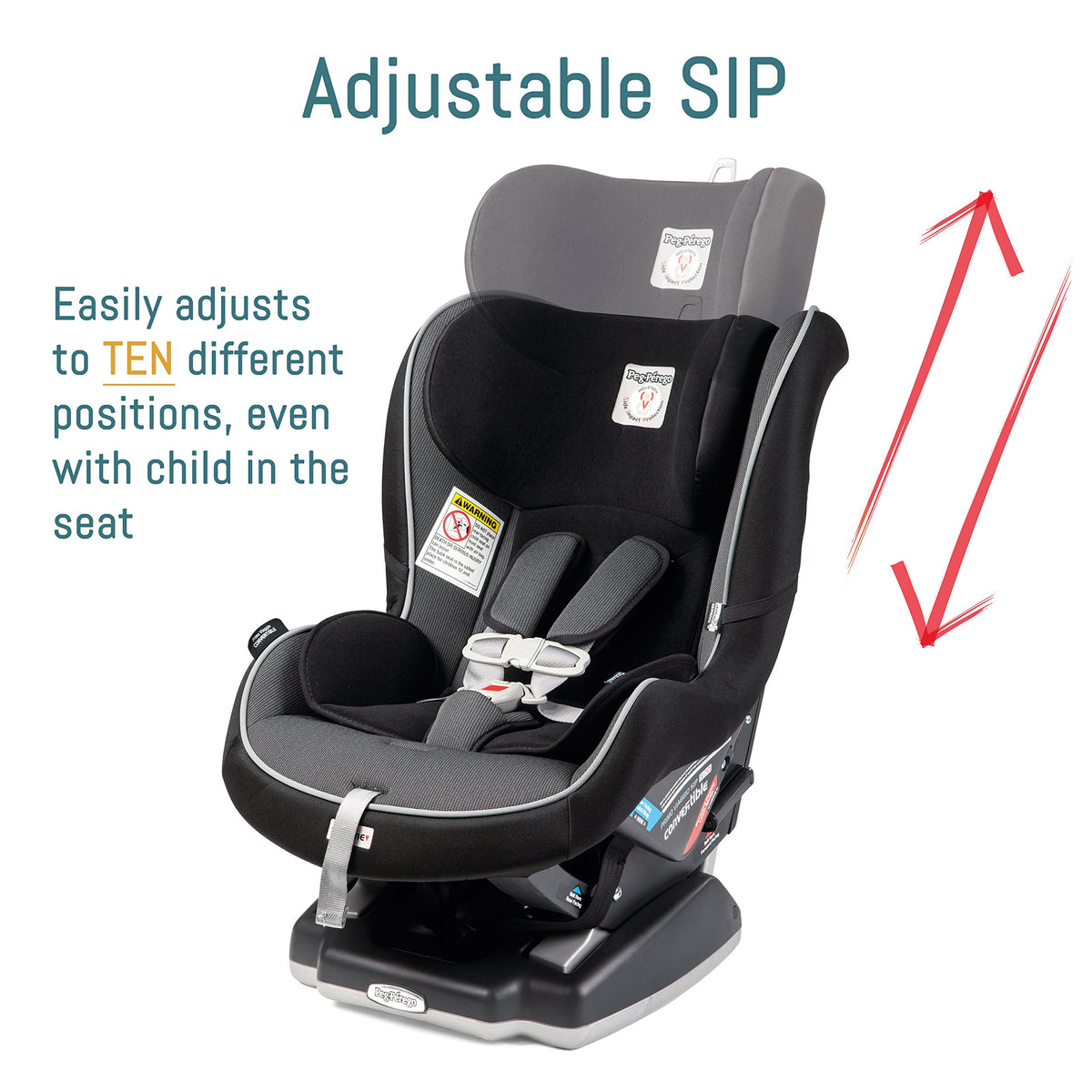 Reversible Convertible Car Seat 5 to 65 lbs J2873