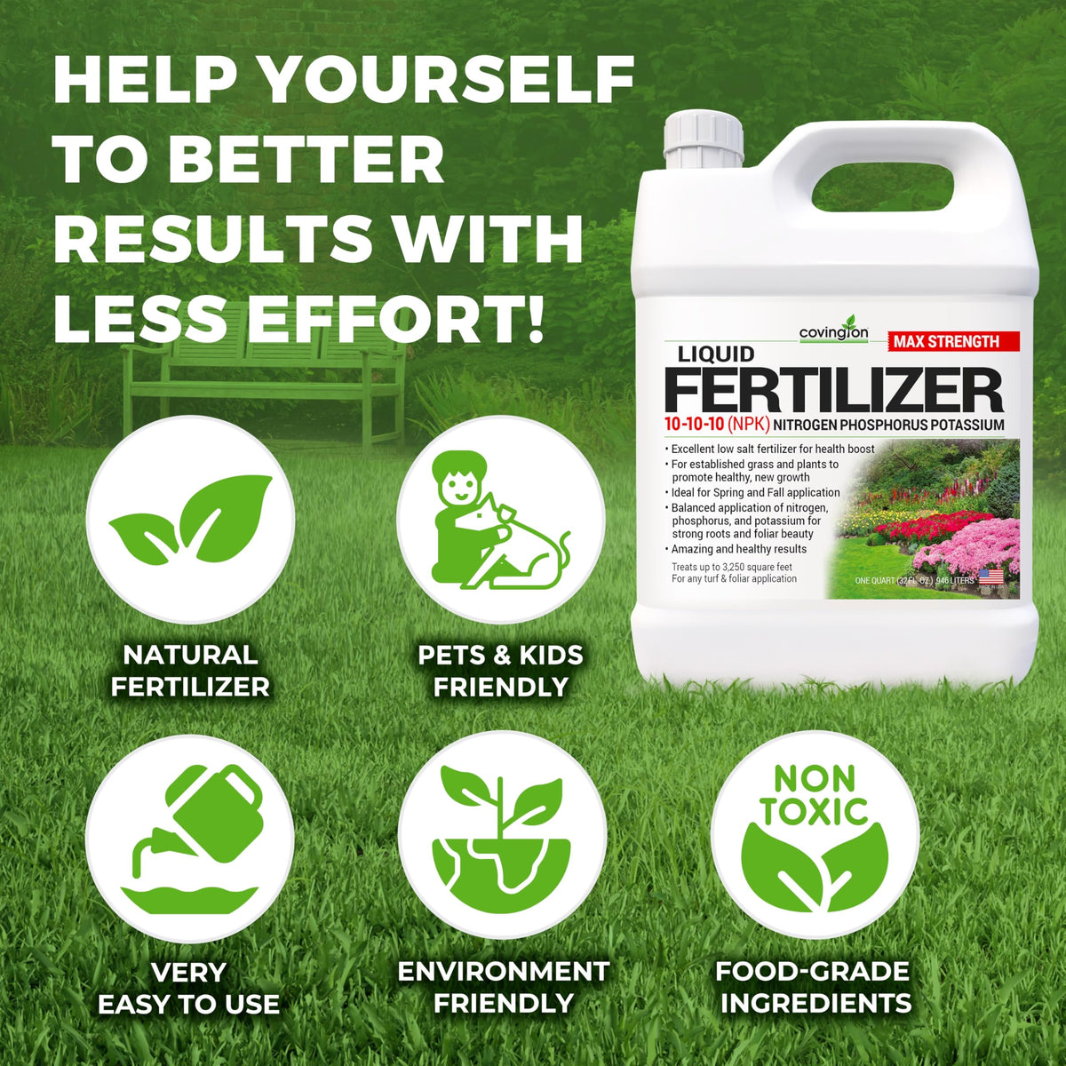 10-10-10 NPK Liquid Fertilizer 32oz J91850